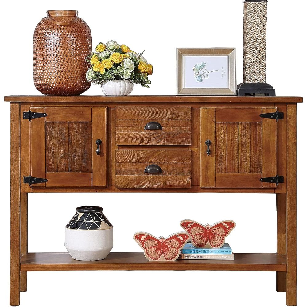 Solid Wood ole Table with Ders - Tables 评论和价格