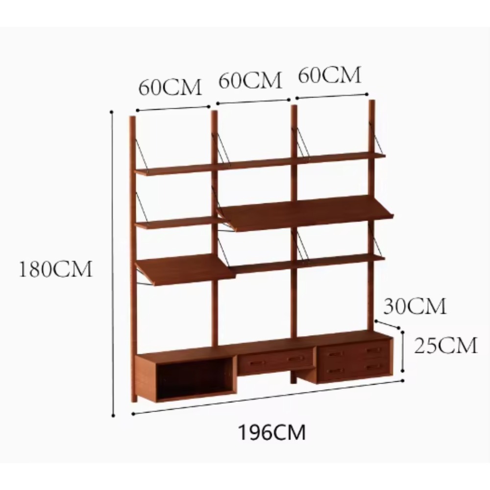 Retro Solid Wood Living Room W - Storage 评论和价格