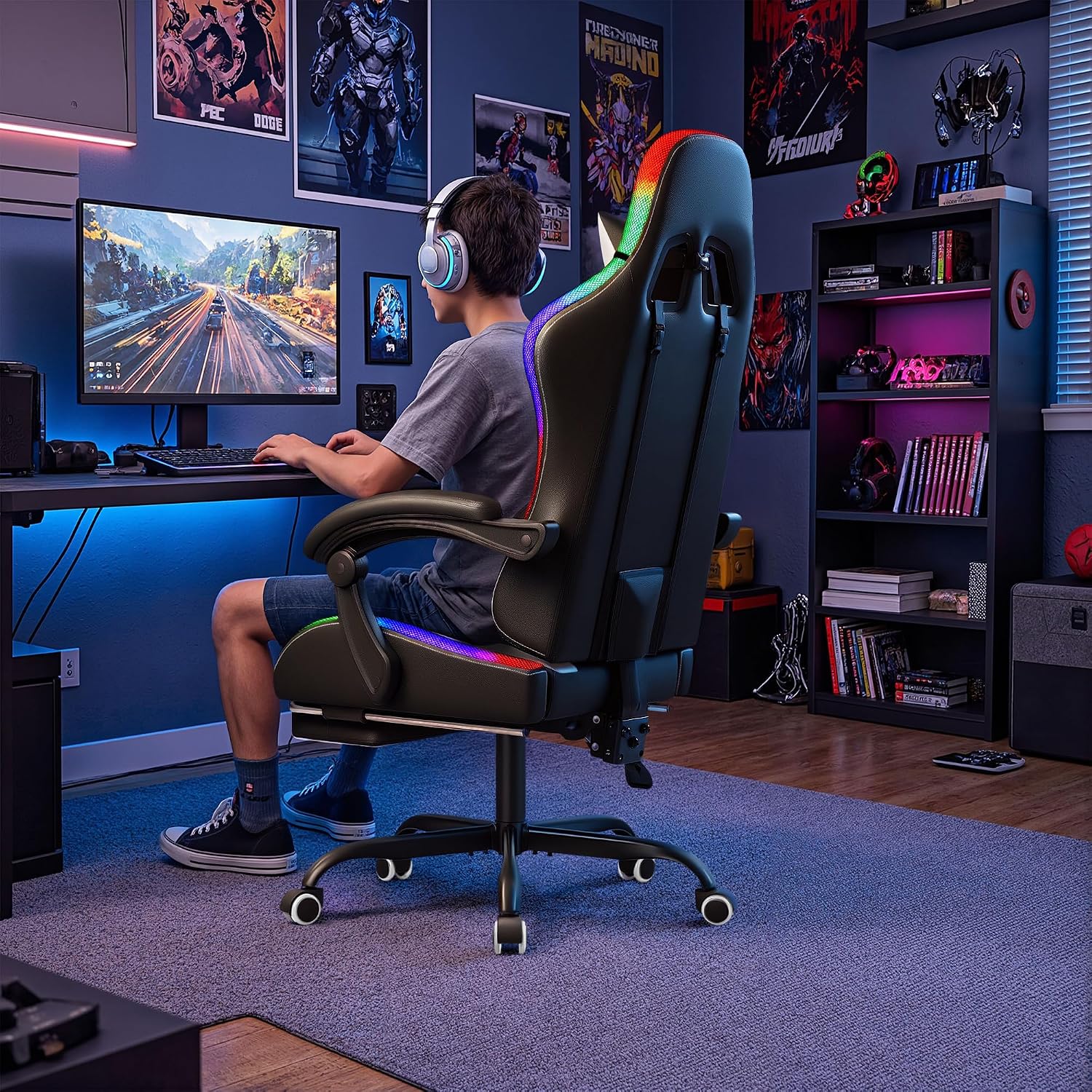 Homall Gaming Chair, Ergonomic - Sofas 评论和价格