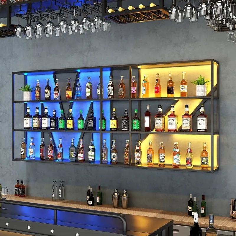 Wall Mounted Wrought Iron Wine - Storage 评论和价格