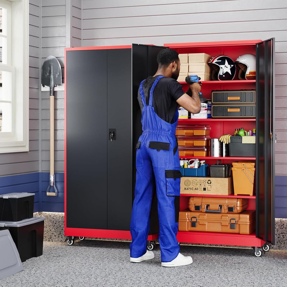 Metal Garage Storage Cabinet w - Storage 评论和价格