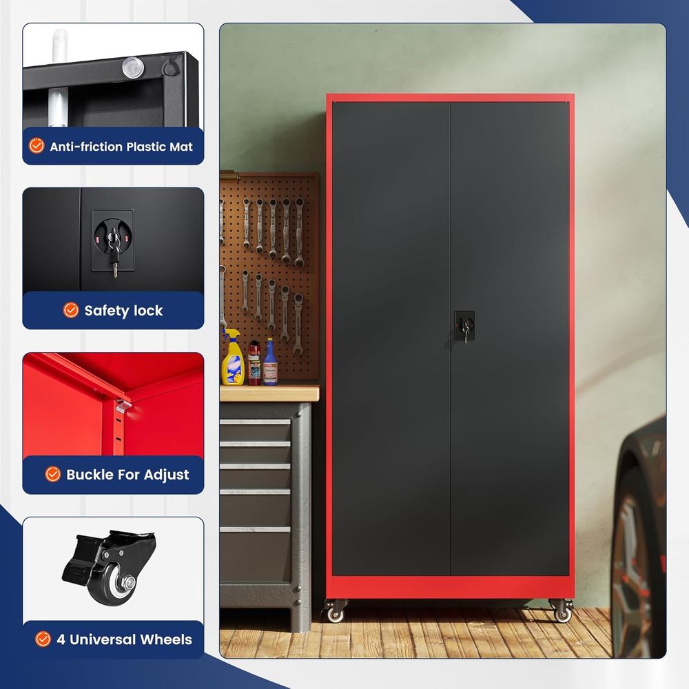 Metal Garage Storage Cabinet w - Storage 评论和价格