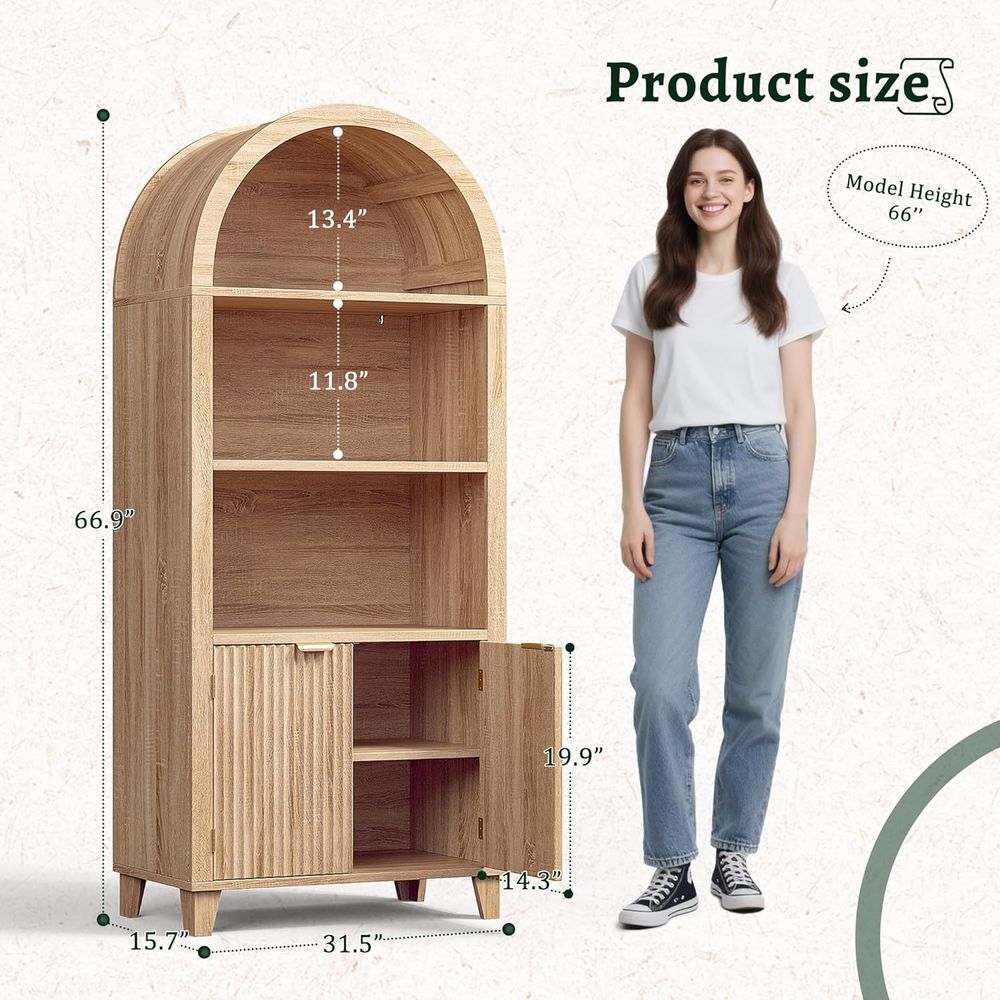 Arched Cabinet, 5-Tier Storage - Storage 评论和价格